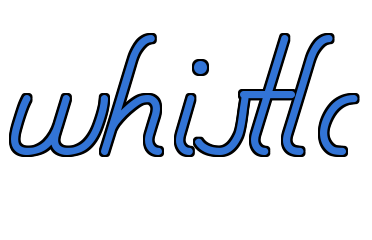 whistle in Cursive whistle in Cursive